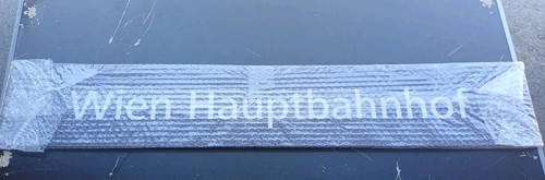 Bahnhofs schild öbb wien - schild,