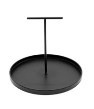 Einhand Metall Tablett schwarz