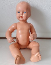 Schildkrötpuppe 56 cm, Babypuppe aus den 60er Jahren, geliebt aber unbeschädigt.