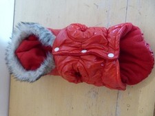 Hundejacke mit Pelzkragen XXS