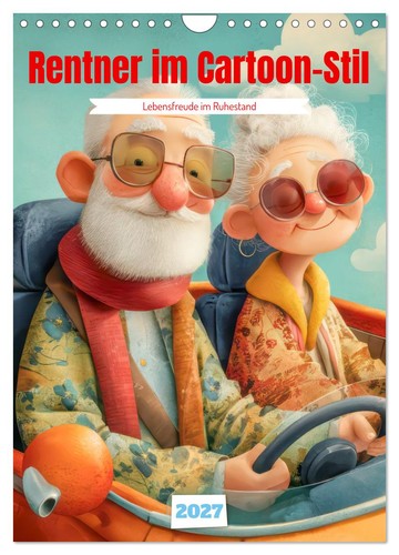 Rentner cartoon stil - cartoon-stil,