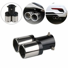 62 mm Auspuffblende Chrom Endrohr DOPPEL STAHL NEU Blende Edelstahl für PKW