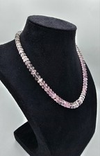 Morganit Kette 925 Silber Verschluss 47 Cm 