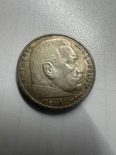 5 Reichsmark Hindenburg 1936 D Deutsches Reich/Drittes Reich Silber