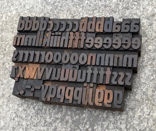 Alphabet holzbuchstaben 22 - a-z,