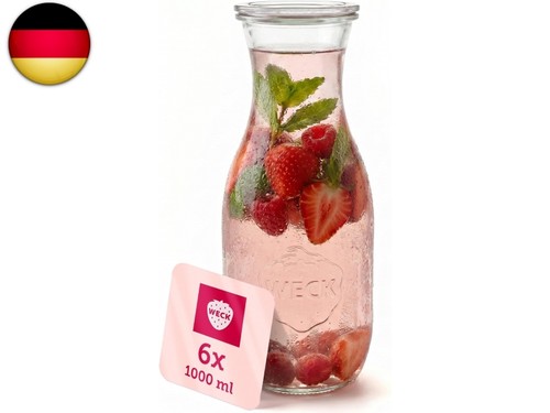 Weck glaskaraffe 1000ml - glaskaraffe,