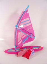 Vintage Barbie Zubehör Let´s go windsurfin´Surfbrett mit Segel Mattel (17742)