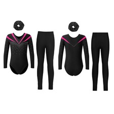 DE Mädchen Turnanzug Glitzer