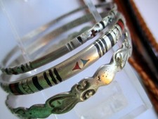 3   SAHAURI Armreife Berber Sterling Silber Tuareg Nomaden Marokko ethnisch