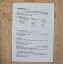 Graupner Betriebsanleitungen Segelwinde REGATTA Best.-Nr. 5172 und REGATTA ECO