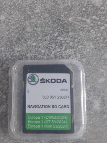 Karte für skoda europa - sd,