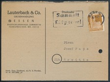All. Bes. Mi. 74 Fern-Postkarte Essen 30.11.1949 EF