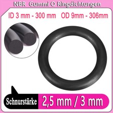 O Ring Dichtungen 2 ,5 mm 3 mm