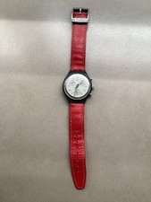 Swatch Chrono Swiss JFK 1992, Lederarmband, Gebraucht