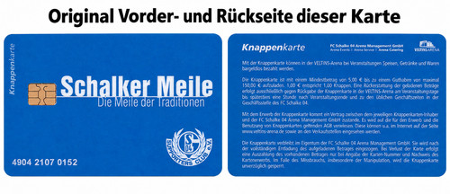 Knappenkarte schalke arena - schalke,