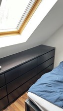 Ikea MALM Kommode Schwarz