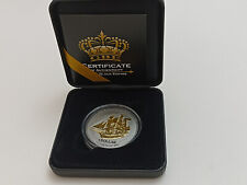 Cook Islands 2020 GBE HMS Bounty Gold Black Empire Silber Münze Ruthenium 1 OZ