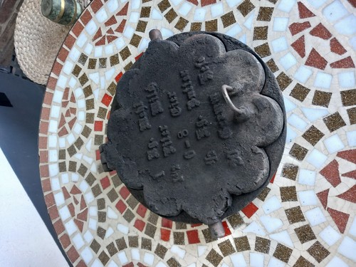 Uhr altes waffeleisen - uhr,