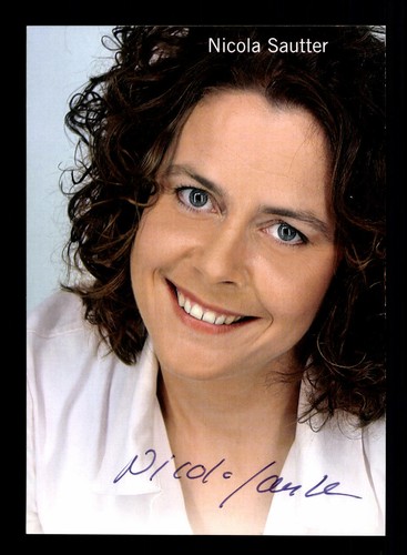 Nicola sautter autogrammkarte - nicola,