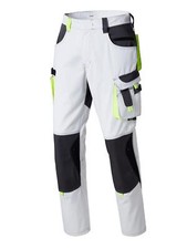 Pionier Workwear TOOLS Bundhose W0 30016 Berufshose weiß / dunkelgrau