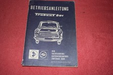 Betriebsanleitung Betriebsanleitung Trabant 601/601S/601 de luxe original 1981