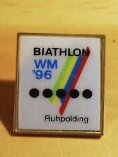 Anstecknadel Pin Badge Abzeichen Biathlon WM 96 Ruhpolding