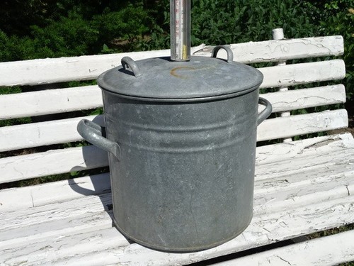 Alter verzinkter einweck - einweck, topf