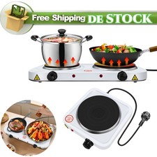 Einzel Doppel-Kochfeld Zonen Herd Platten Camping 2000W Elektrokochfeld Kochfeld