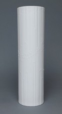 Rosenthal Vase 2884 Porzellan weiß matt Wirkkala Tauperle 70er OP Art 22,5 cm