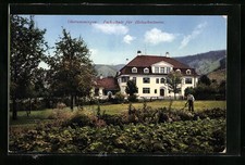 Ansichtskarte Oberammergau, Fachschule für Holzschnitzerei 1944 