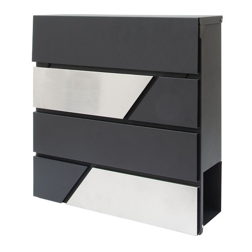 Briefkasten schwarz modern - , –
