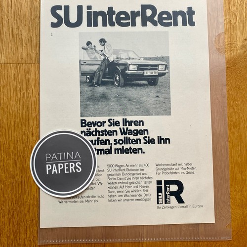 1971 interrent k70 - interrent, vw