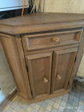 Eckschrank, Weichholz massiv