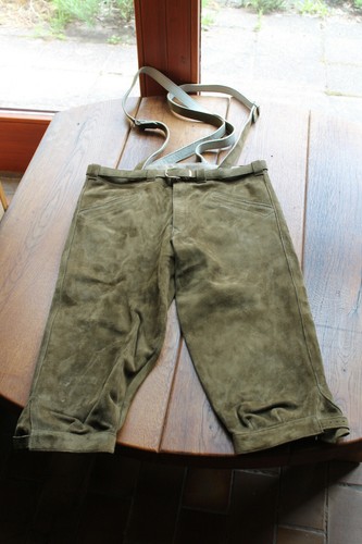 Hellbraune rindlederhose - hellbraune,