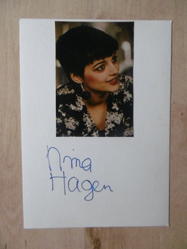 Nina hagen autogramm signed - hagen,
