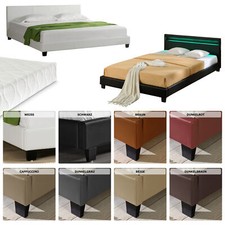 CORIUM LED Polsterbett 140 160