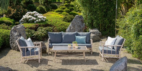 Lounge set bambus - set,