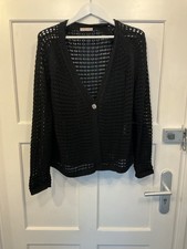 Schöne ausgefallene Strickjacke  gr. 42 in schwarz von Lovely Sister wie neu