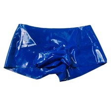 Blau Männer Latex Gummi Sexy