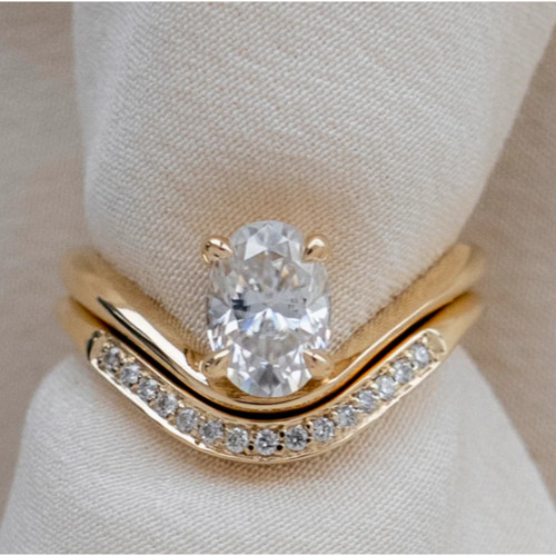 Ovalschliff hochzeit set - hochzeit,