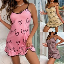 Sexy Damen-Nachthemd Aus Satin