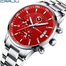 *  Herren Edelstahl Armbanduhr