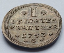 Würzburg-Bistum, 1 Leichter Kreuzer 1753, Helmschrott 695 ***ERHALTUNG***(#2283)
