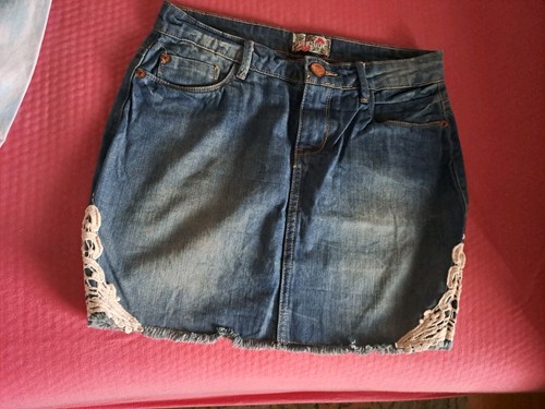 Mädchen jeans rock - jeans, gr.