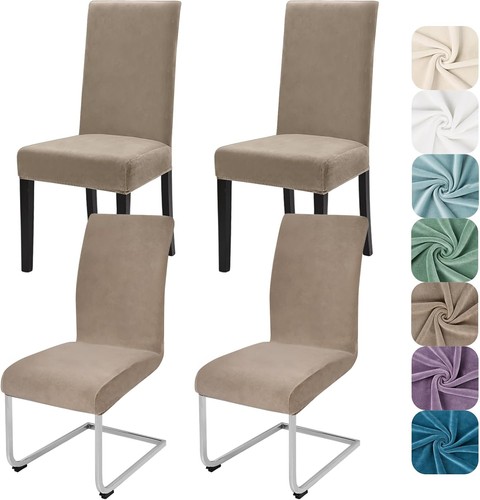 Stretch samt stuhlhussen 4er - stretch,
