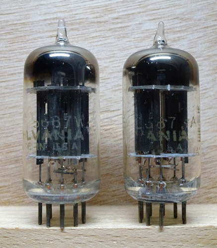 Pair sylvania 5687wa e182cc - sylvania, |
