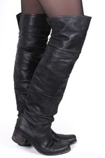 Damenstiefel Lederstiefel Leder Vintage Elegant Stiefel Overknee Vic Matie 38