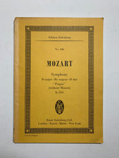 Noten.  Mozart. Symphony D
