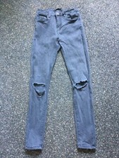 VS Miss ,Angesagte Stretchjeans grau,offene Knie, Gr 36,high waist