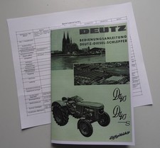 Bedienungsanleitung deutz d40 - bedienungsanleitung,